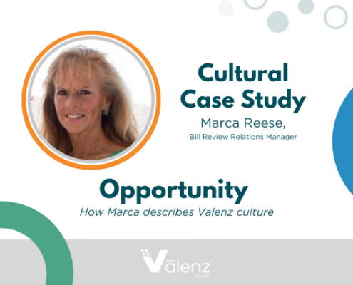 Graphic with Marca Reese, Bill Review Relations Manager