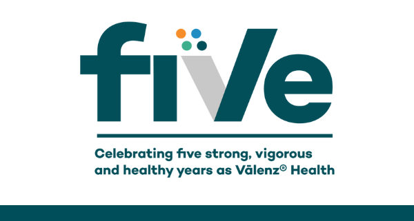 Valenz Health Celebrates 5 Years Logo